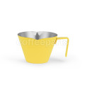 MHW Stainless Steel Measuring Cup 100ml: Yellow (Double Spout)