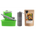 Nomad Camping kit inc Nomad, Timemore C2 Grinder and 250g Coffee: Green