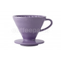 Hario 2-Cup V60 Ceramic Coffee Dripper: Purple