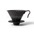 Hario 2-Cup V60 Matte Black Metal Coffee Dripper
