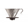 Hario 2-Cup V60 Stainless Steel Metal Coffee Dripper