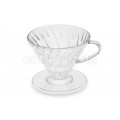 Hario 3-Cup V60 Clear Plastic Coffee Dripper: VD-03T
