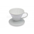 Hario 1-Cup V60 White Ceramic Coffee Dripper