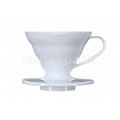 Hario 1-Cup V60 White Plastic Coffee Dripper