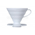 Hario 2-Cup V60 White Plastic Coffee Dripper: VD-02W