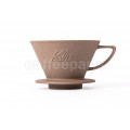 Kalita SG 185 Sagan (Sandstone) Ceramic Wave Coffee Dripper (uses Kalita Wave Filters)