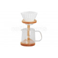 Kalita WDG-185 Neo Woods Coffee Dripper Stand Set (uses Wave Filters)