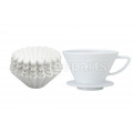 Kalita 185 Ceramic Dripper inc Wave Filter Kit