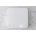 Acaia Pearl Coffee Scale: White with built-in timer feature.  