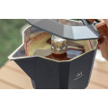 Muvna Temperature Controlled Double Valve Moka Pot 2-Cups Serving: Black