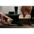 Muvna Coffee Grounds Pan & Brush: Black