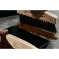 Muvna Coffee Grounds Pan & Brush: Black