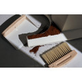 Muvna Coffee Grounds Pan & Brush: White
