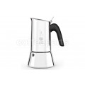 Bialetti 2 Cup Venus stove top coffee maker with a sleek finish.