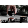 Muvna Solid Wood 51mm Gravity Coffee Dispenser: Black - Three Paddles