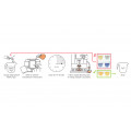 Cafetto Spectra Organic Powder Coffee Machine Descaler 6 x 25g Sachets