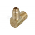 Fitting, Brass, 1/4 M NPT Elbow to 1/4 flare