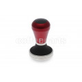 Pullman Barista 58.3mm Flat Tamper with Crimson Red Handle