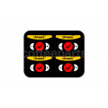 TempTag Stickon Milk Jug Thermometer TRI Yellow x 4 Stickers
