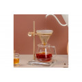 Timemore MUSE Pour Over Stand: Glass & Brass
