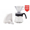 Hario 2-Cup V60 Plastic Set (V60, 2-Cup Server and 40 Filter Papers): VCND-02B-EX