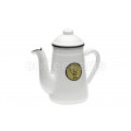 Kalita 1lt White Pelican Pour Over Coffee Pot - Durable stainless steel kettle for coffee enthusiasts.  
