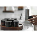 MHW Storage Canister Set 7 Glass Canisters+Walnut Tray