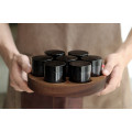 MHW Storage Canister Set 7 Glass Canisters+Walnut Tray