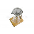 Yama Silverton Coffee and Tea Dripper in a Copper Frame