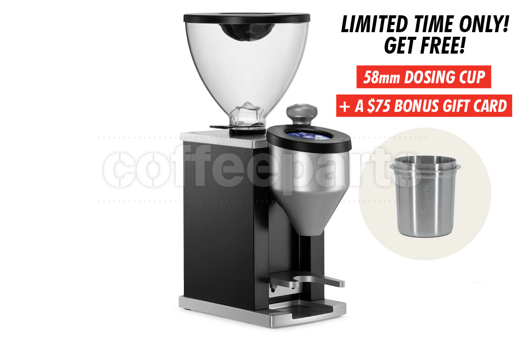 Rocket Espresso Faustino Home Coffee Grinder: Black Coffee Parts