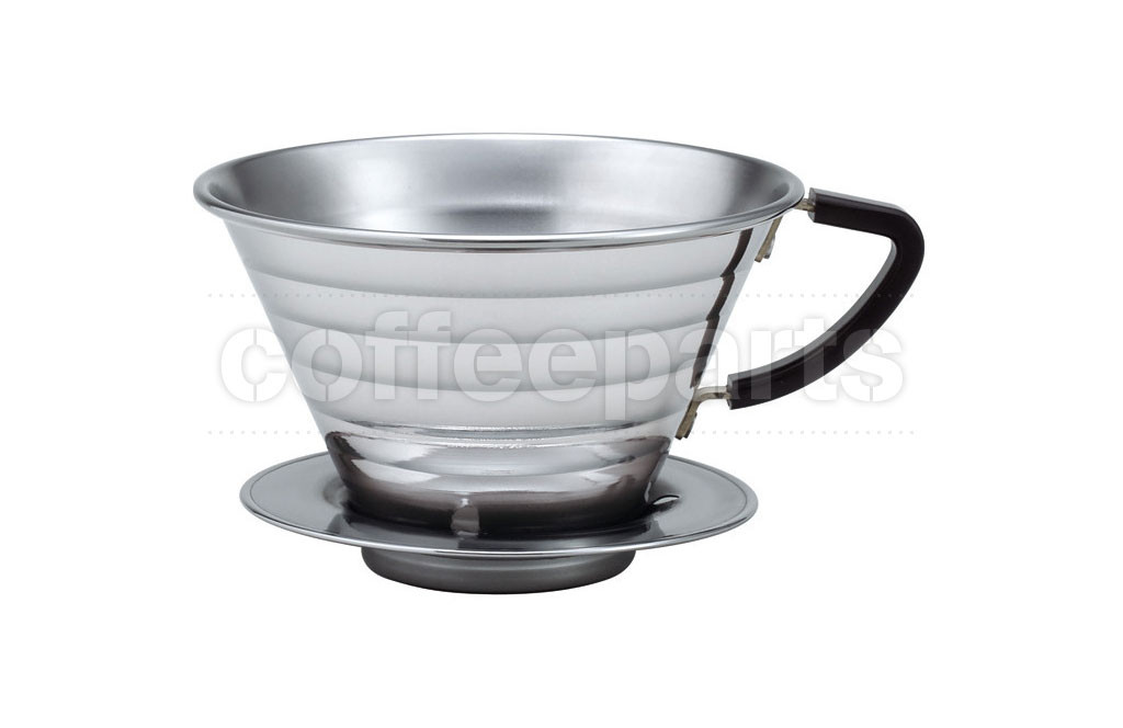 Kalita 185 Stainless Dripper inc Wave Filter Kit | Coffee Parts